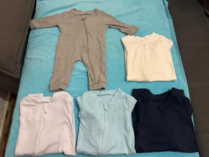 Kit 5 Macacões bebê tamanho G