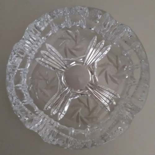 Cinzeiro cristal lapidado
