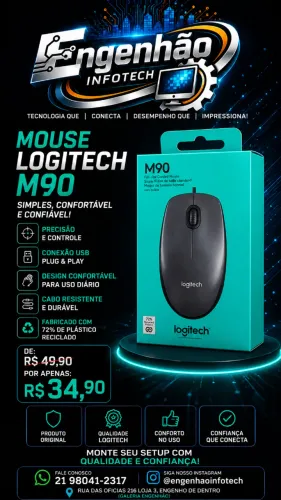 Mouse usb Logitech m90