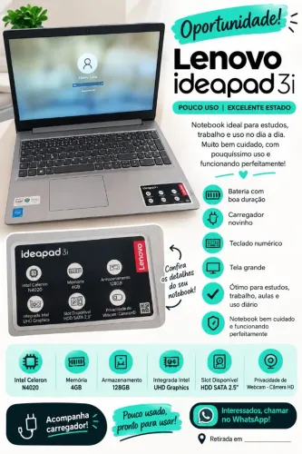 Vende-se notebook semi-novo