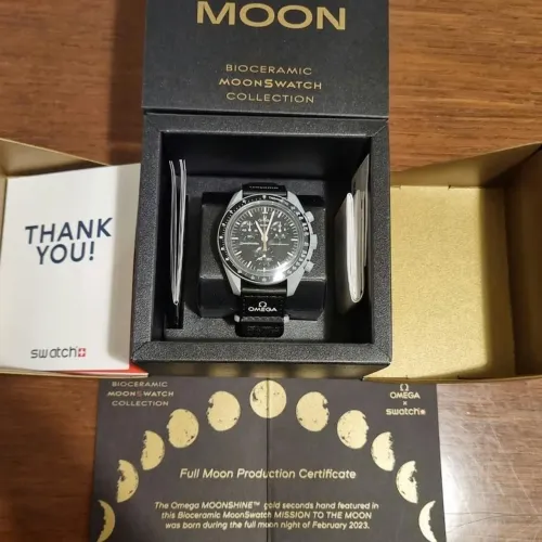 Relógio Moonswatch Mission to The Moon - Moonshine Gold