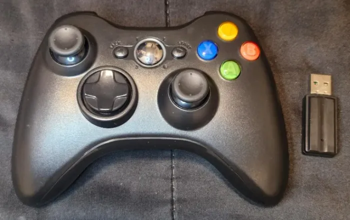 Controle xbox 360 com adaptador bluetooth
