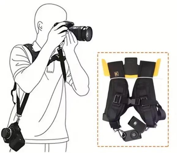 Alça de ombro resistente para câmera DSLR - material de nylo