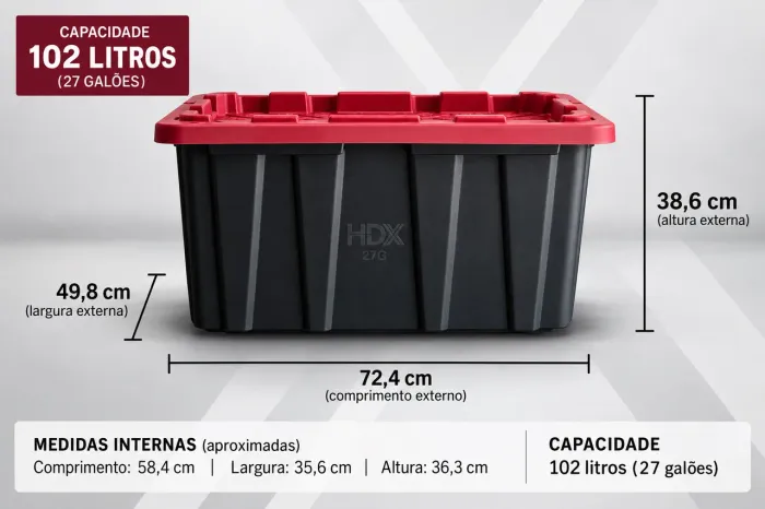 HDX 102L Heavy Duty - Seminova / Importada EUA
