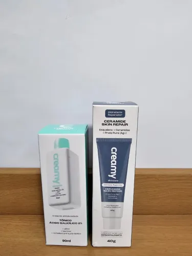 Kit CREAMY Ácido Salicílico  + Hidratante Ceramide Skin Repair 