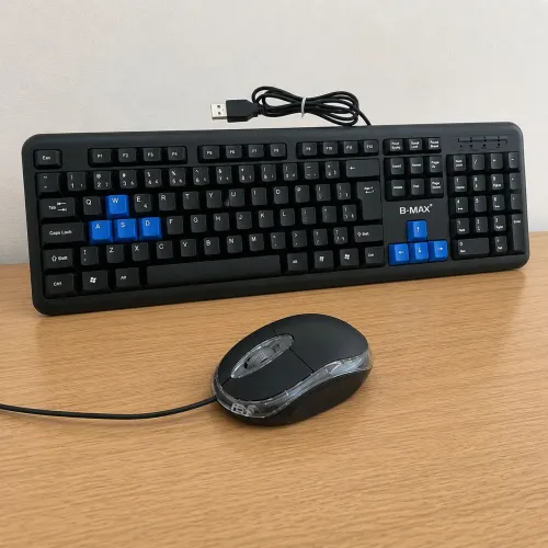 Kit Teclado + Mouse USB Novo