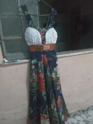 Vestido viscose elegante