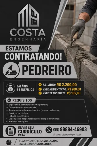 Vaga de Pedreiro