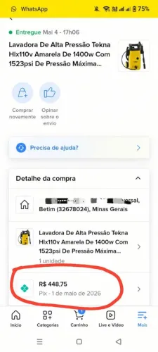 Lavadora Tekna 1400w