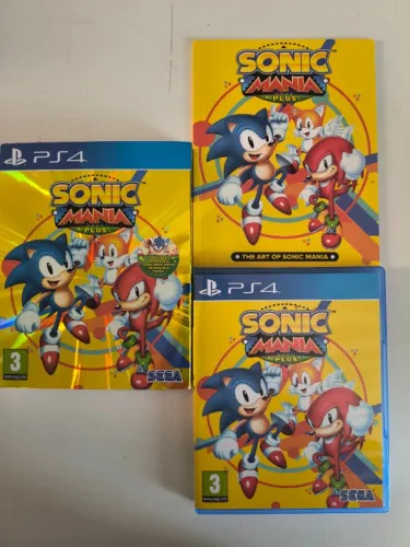PS4 Sonic Mania Plus + artbook (em estado de novo)