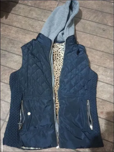 Colete feminino azul marinho