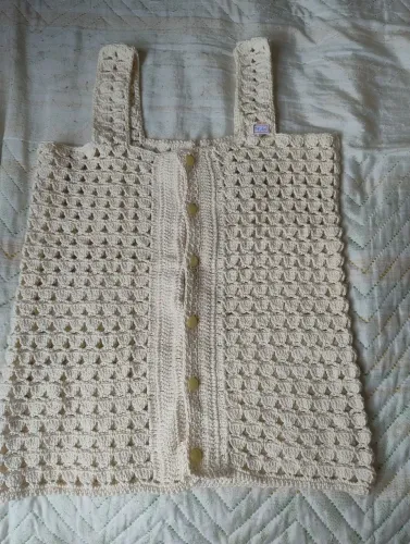 Camiseta crochê sem forro