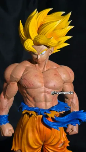 Goku sem pintura feito por encomenda