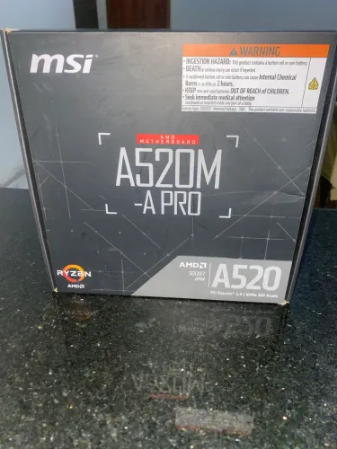 PLACA MÃE MSI A520 NUNCA USADA ZERO 