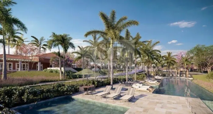 Terreno de 508m² em condomínio com piscina, quadras e churrasqueira em Quinta do Lago, Ind