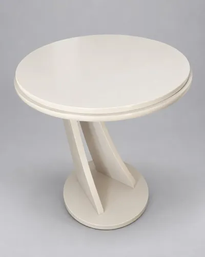 Mesa Lateral Redonda Branca - R$ 60