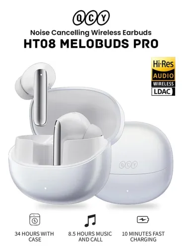 [Novo e Lacrado] QCY Melobuds Pro - Fone sem Fio TWS - microfone, bluetooth 5.3 e ANC 