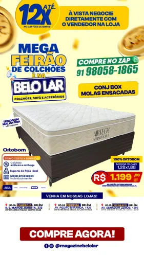 Cama Box Casal Molas Ensacadas