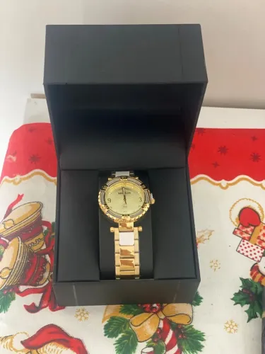 Relógio Seculus Original Dourado - Novo na Caixa