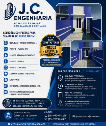 Engenheiro Civil Projetos, Aprovações e Laudos de Sorocaba e região