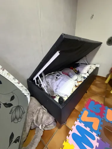 Cama baú com colchão 