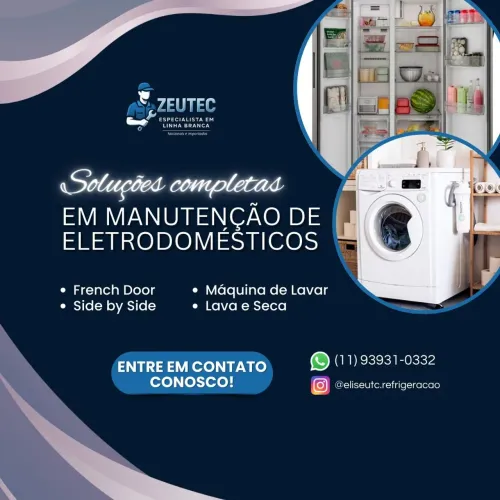 Conserto em eletrodomesticos nacionais e importados.