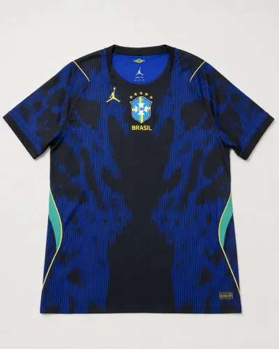 Camisa Azul Brasil Nike Jordan II GG Torcedor