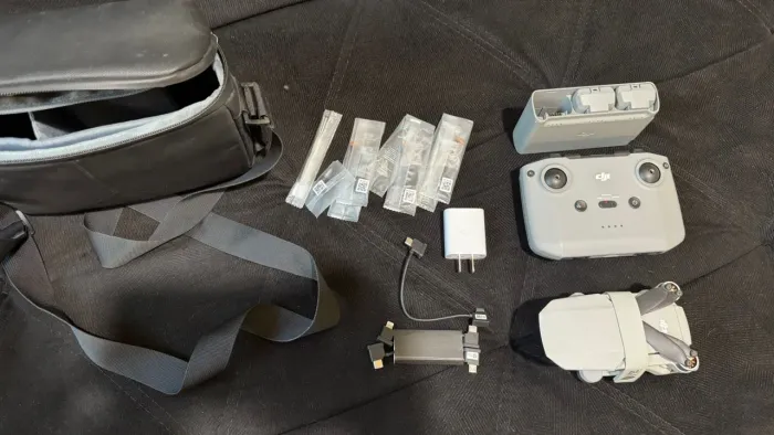 Drone dji mini 2 com 3 baterias