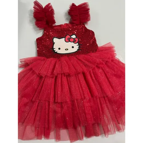 Vestido festa Hello kitty