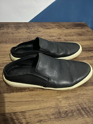 Sapato mule couro