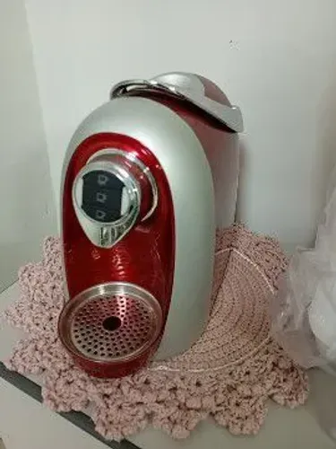 Cafeteira Espresso modo vermelha Três 3 corações