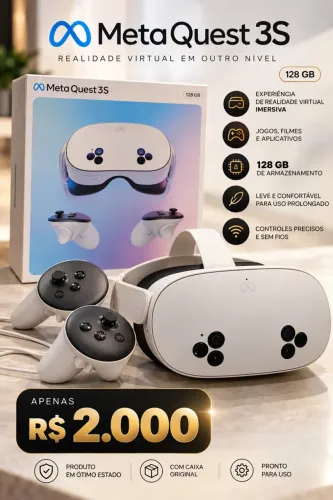 META QUEST 3S 128GB | OPORTUNIDADE ?