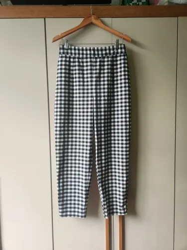 Calça zara xadrez 38