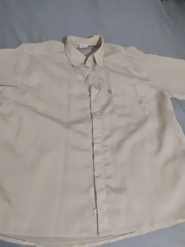 Camisa social manga curta, masculino tamanho GG 