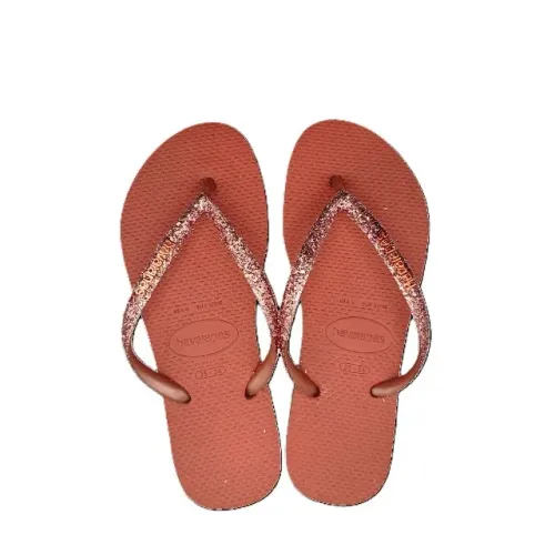 Chinelo Havaianas Slim Glitter II Feminino Adulto Brilho Rosa 41469751121