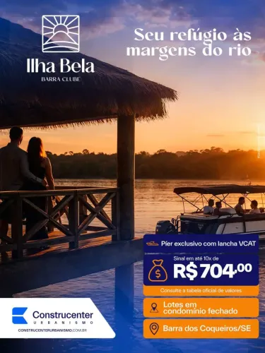 Lote à venda no ILHA BELA BARRA CLUBE, CAPUÃ, Barra dos Coqueiros, SE