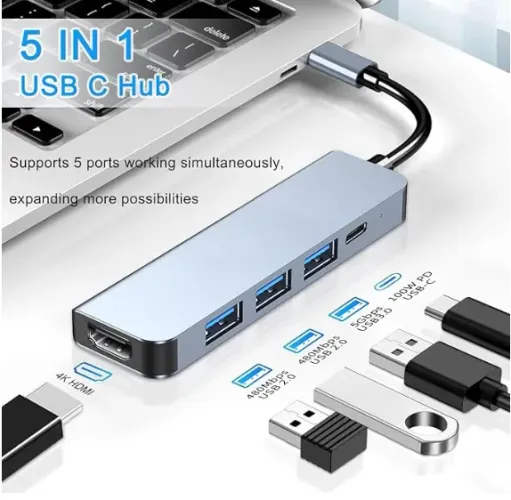 HUB adaptador para PC - Usb C, HDMI, outros.