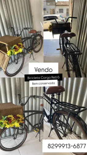 Bicicleta cargo retrô
