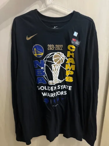 Camiseta Golden State Warriors Nike 2022 NBA Finals Champions Preta