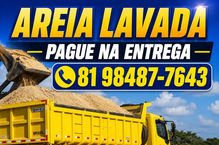 Areia direto do areeiro - 14m - entregamos em recife e toda região metropolitana.