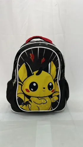 Mochila Infantil Pikachu Pokémon de costas Média
