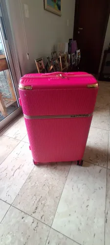 Mala de viagem 32kg Santino rosa