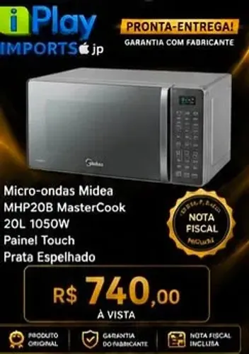 MICRO-ONDAS MIDEA MASTERCOOK 20L 1050W