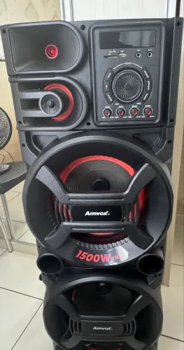 ? Caixa de Som Amvox 1500W RMS - Praticamente Nova