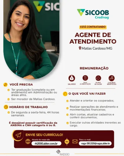 Agente de atendimento bancário
