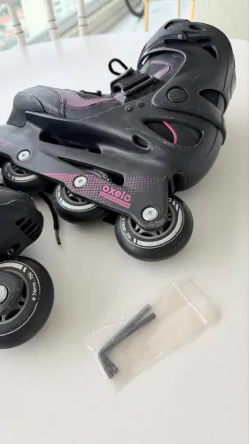 Patins Inline Oxelo Active Fit 3 + Bolsa Original