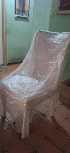 Kit com 5 Cadeira estofada para sala de jantar 
