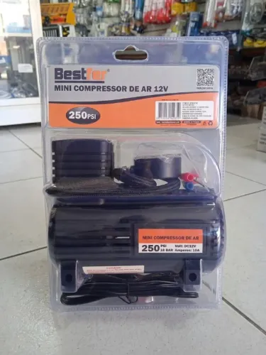 Mini Compressor de Ar 12V 250 PSI Bestfer Portátil