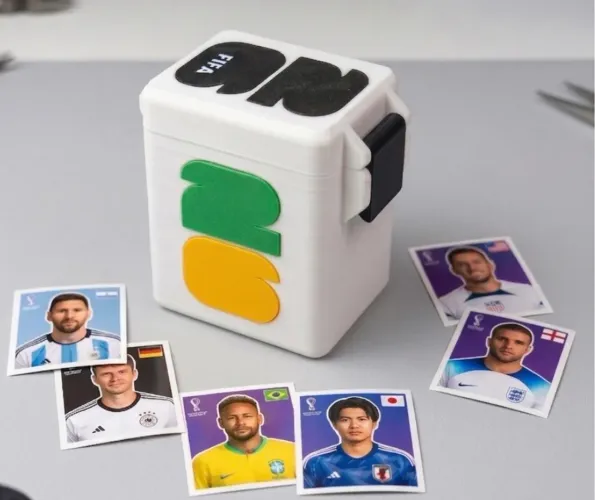 Case de figurinha da copa 