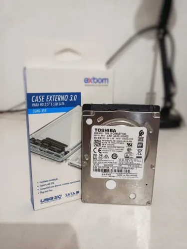 HD Externo 1TB - (Case Acrílica + HD)